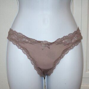Victorias Secret Lacey Stretchy Thong Size Small